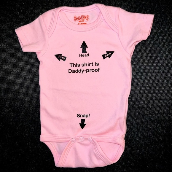 NWOT Cute,amusing (Dad) Onesie 4 Your Baby Girl. Great New Baby Or Shower Gift - Picture 1 of 3